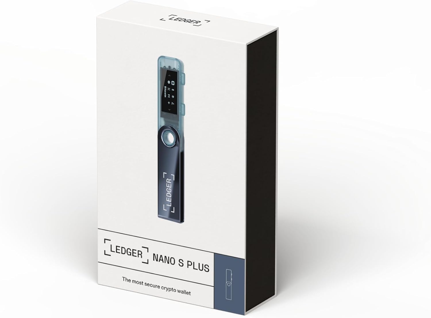 Ledger Nano S Plus - Neptune Blue (Bitcoin, Ethereum Classic), Crypto wallets, Blue, Black